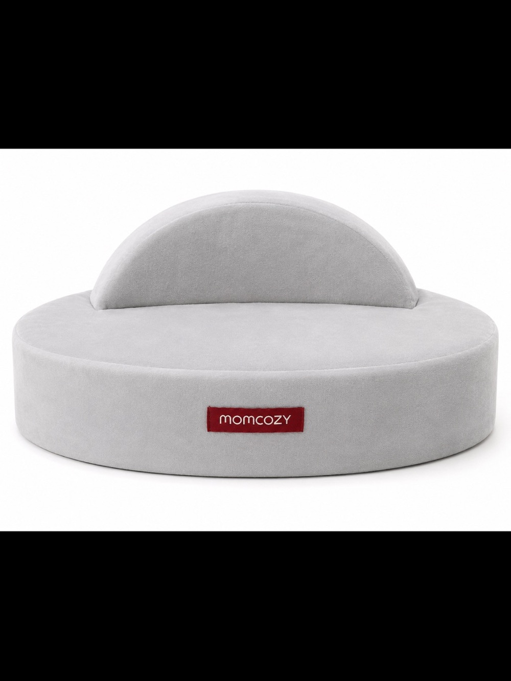 momcozy Gray Infant Floor Seat Cushion with Supportive Back